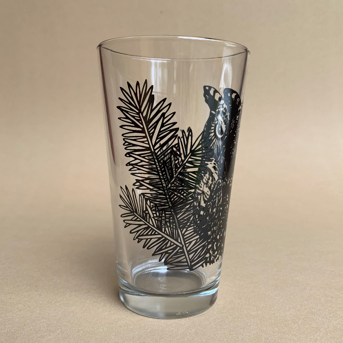 Great Horned Owl - Pint Glass