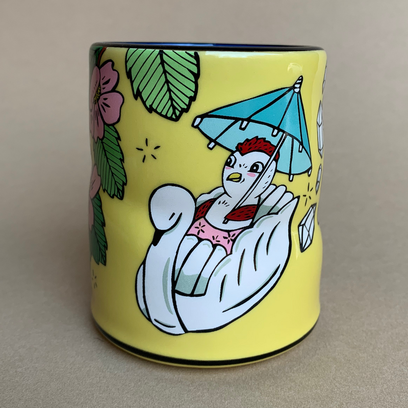 Fairy Name Spark Cup by The Bowl Maker - Ceramic Coffee Tea Mug - Front