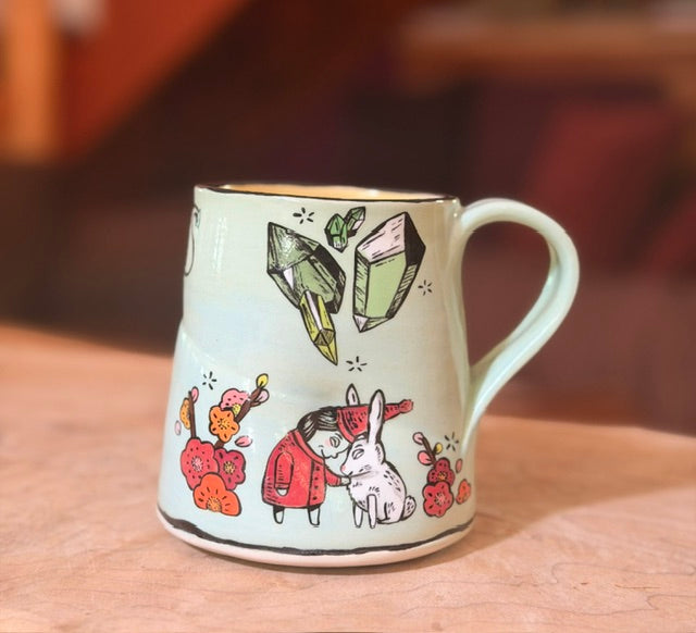 original mug GNOME AND BUNNY