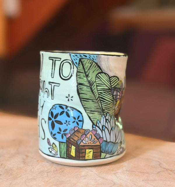 original mug WRITING MOTH