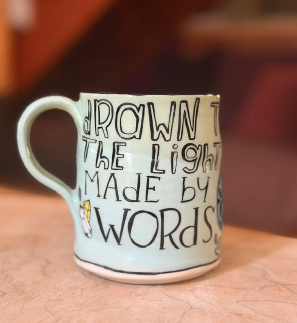 original mug WRITING MOTH