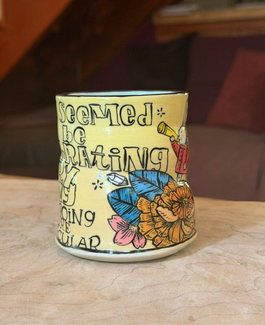 original mug BUNNIES WITH BANNERS