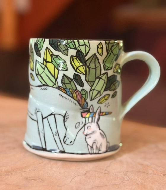 original mug UNICORN AND BUNNY