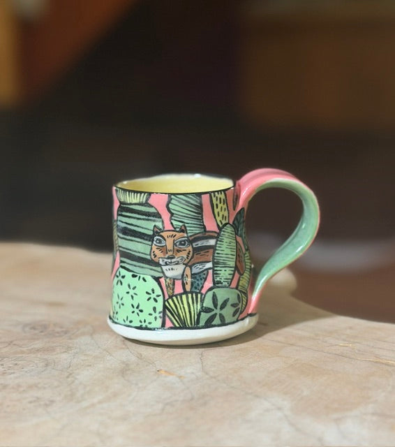 original mug CHIPMUNK AND BIRD