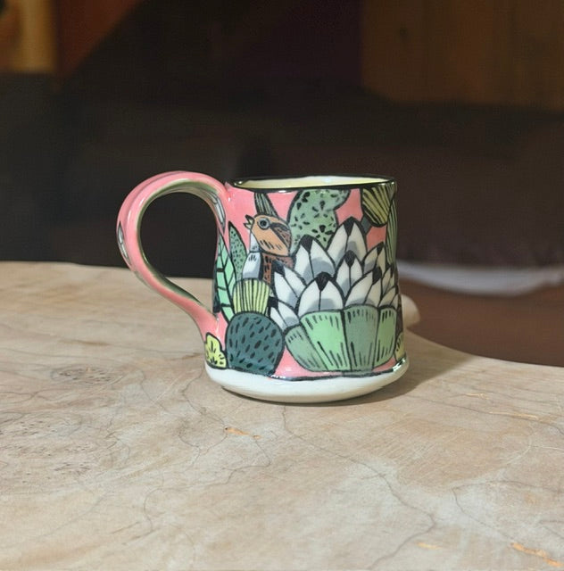 original mug CHIPMUNK AND BIRD
