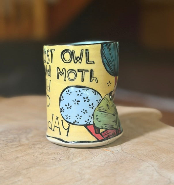 original cup BIRD IN BED