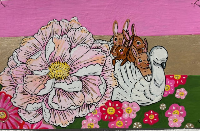 original painting BUNNIES