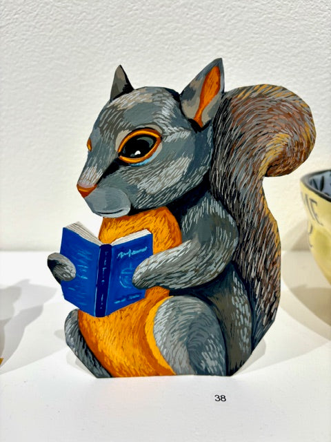 original CUT OUT painting - DOUGLAS SQUIRREL