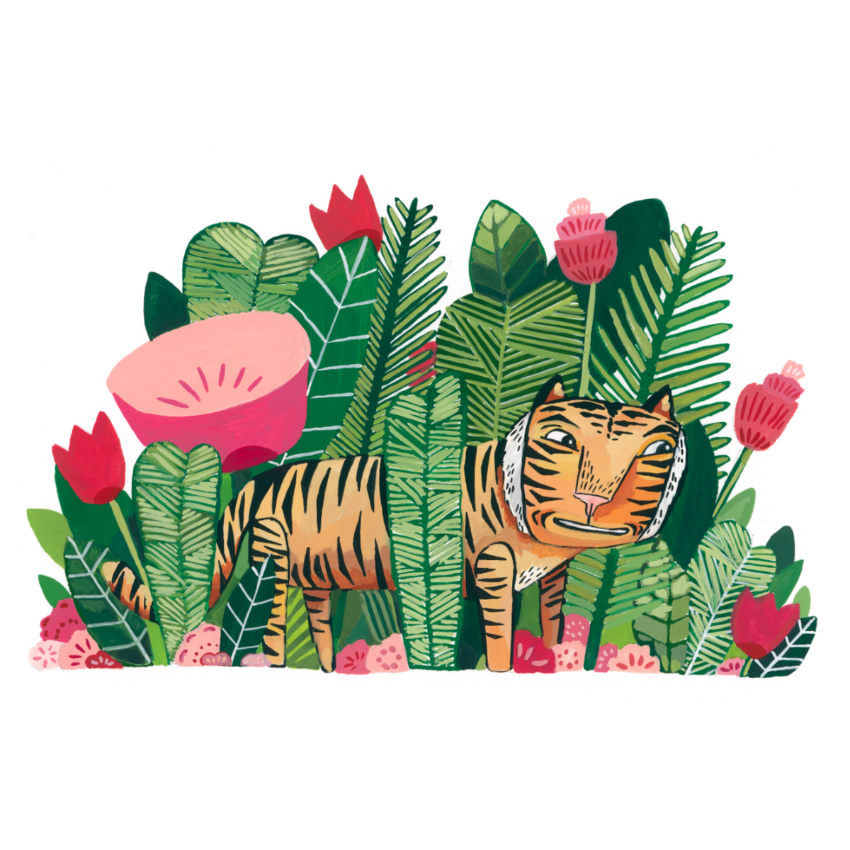 Jungle Tiger - Archival Print 8x10
