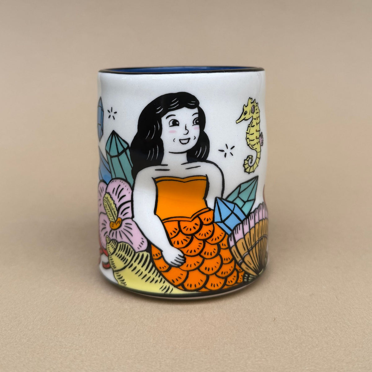 Lucky Mermaid & Seahorse Cup - Large - 8oz