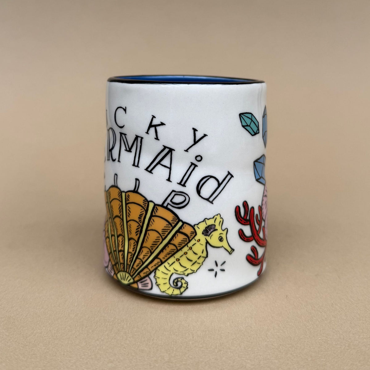 Lucky Mermaid & Seahorse Cup - Large - 8oz