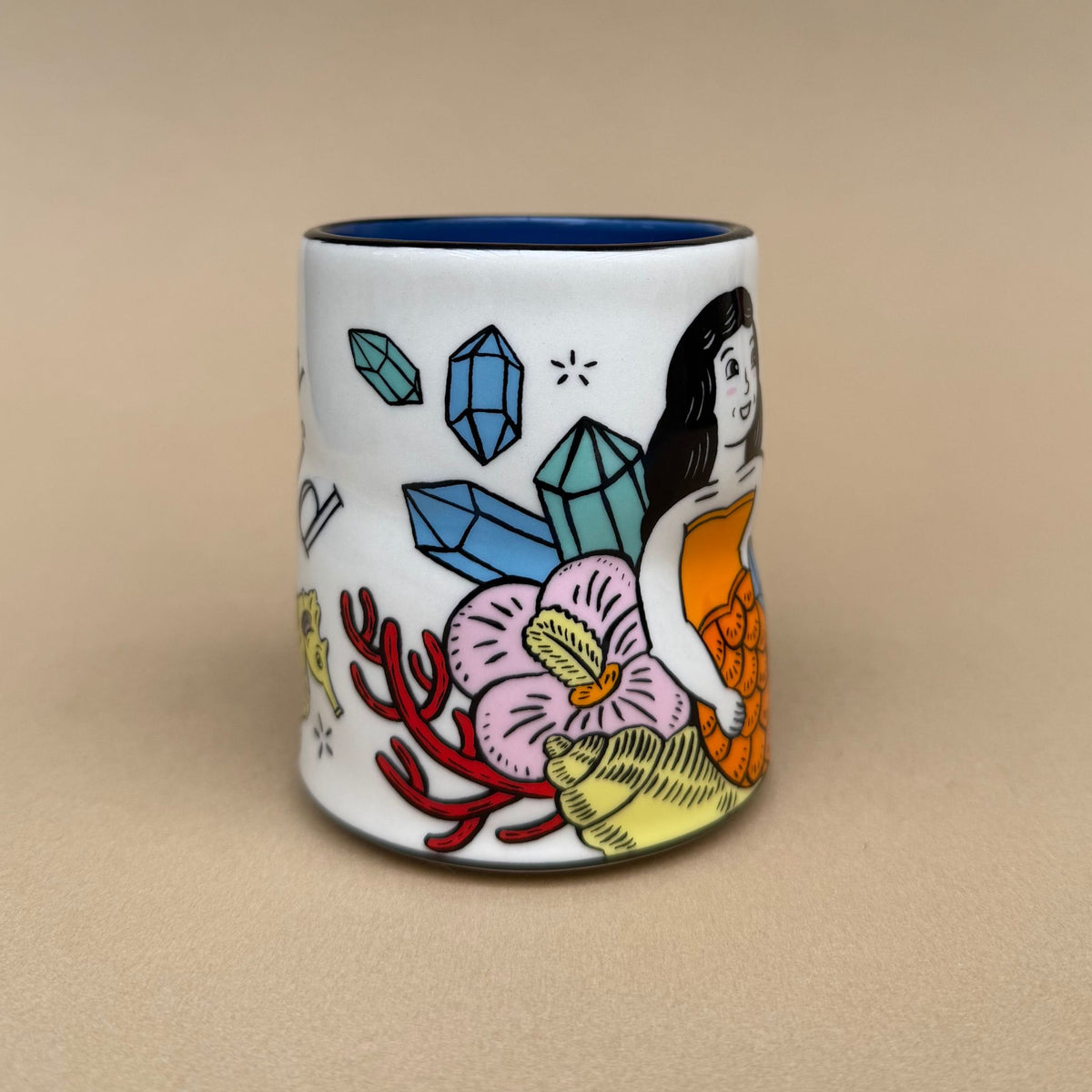 Lucky Mermaid & Seahorse Cup - Large - 8oz