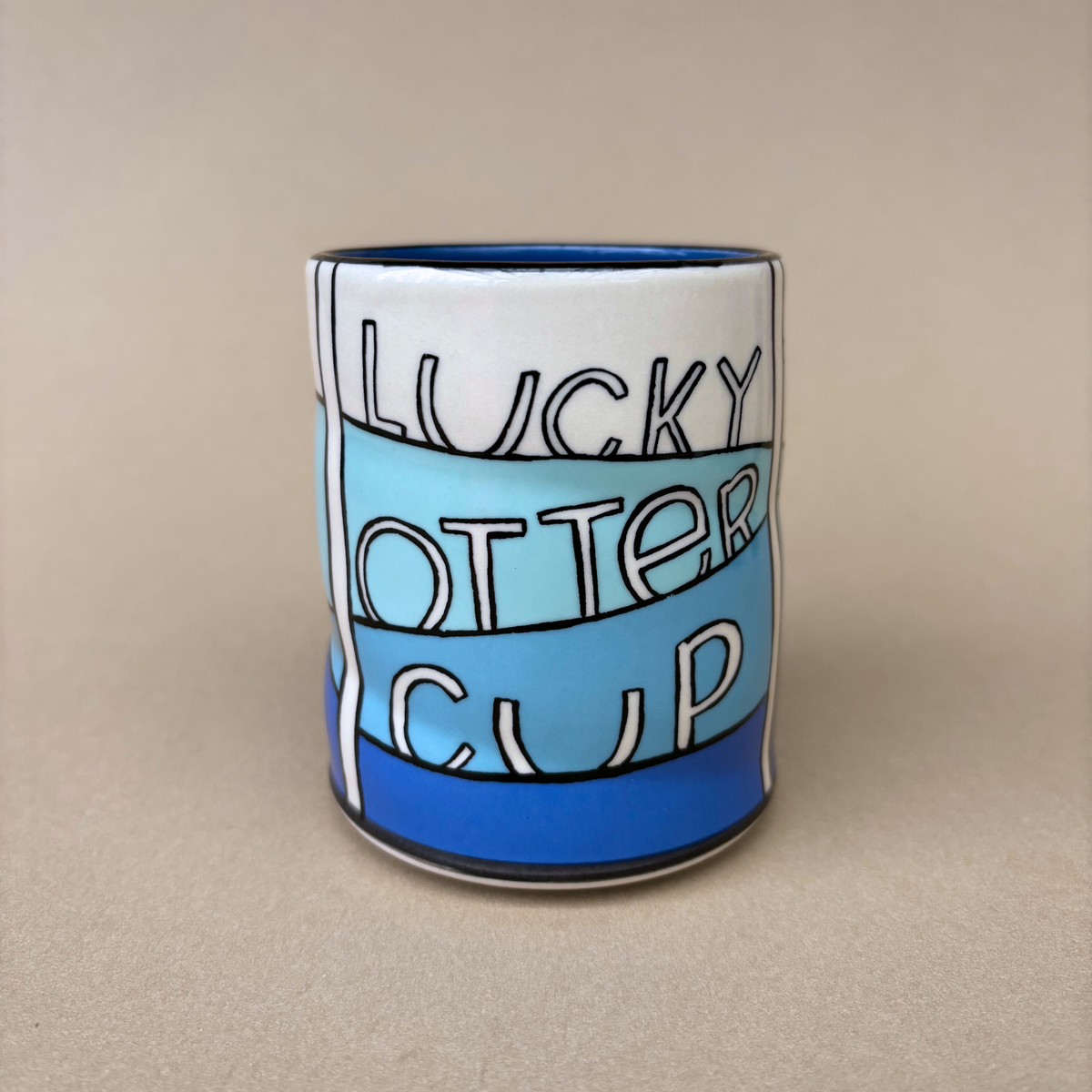 Lucky Otter Cup - Large Ceramic Mug