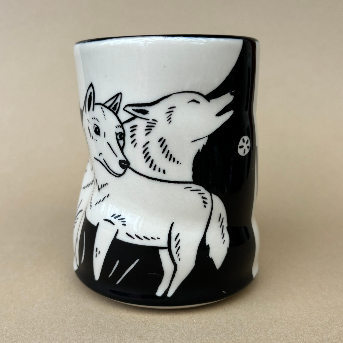 Lucky Wolf Cup - XLarge Ceramic Mug