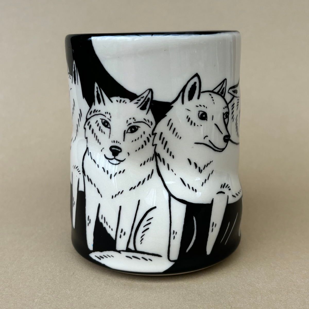 Lucky Wolf Cup - XLarge Ceramic Mug