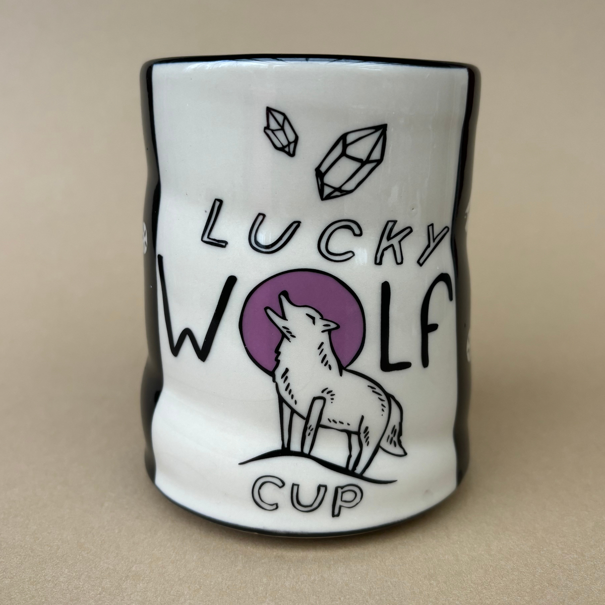 Lucky Wolf Cup - XLarge Ceramic Mug