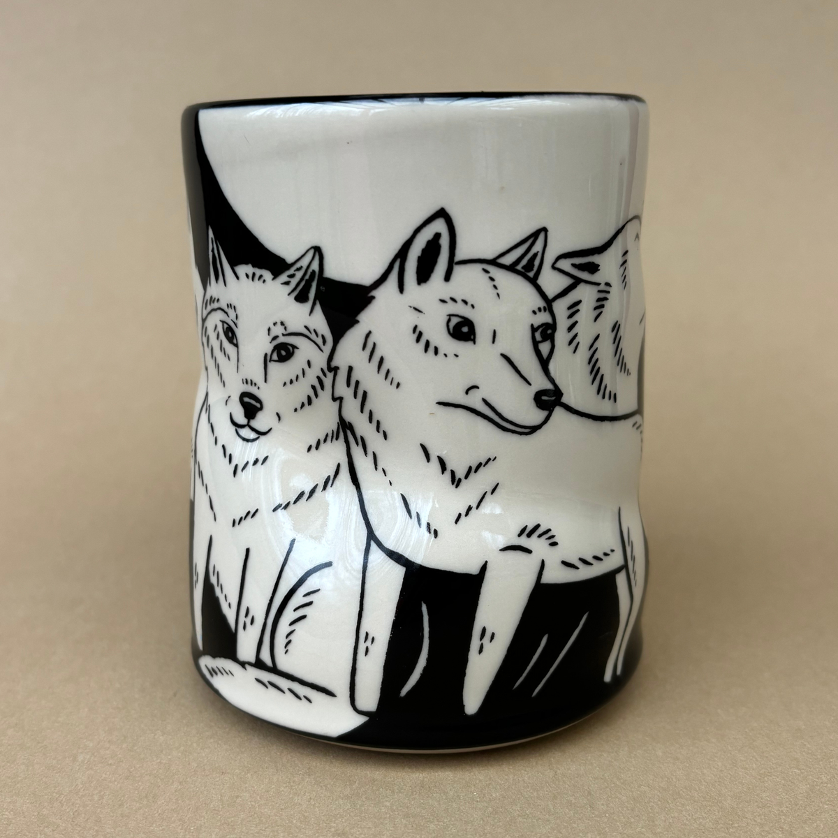 Lucky Wolf Cup - XLarge Ceramic Mug
