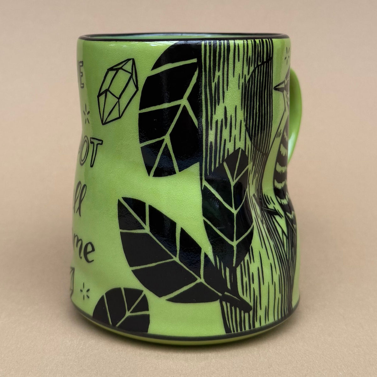 Lucky Woodpecker Mug - XLarge Cup - 15oz