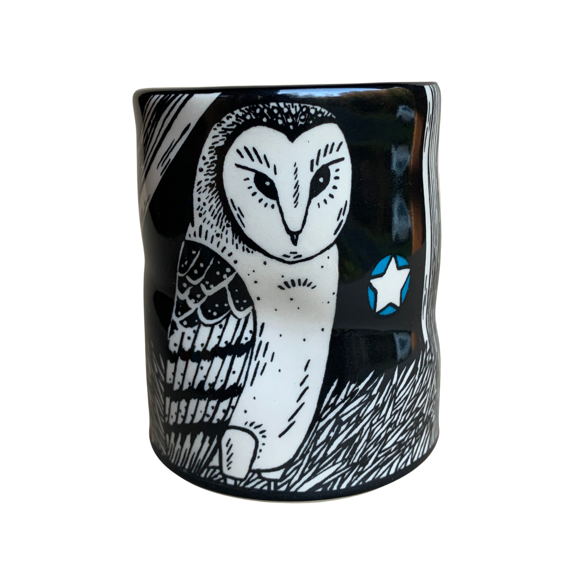 Lucky Barn Owl by The Bowl Maker - Ceramic Coffee Tea Mug