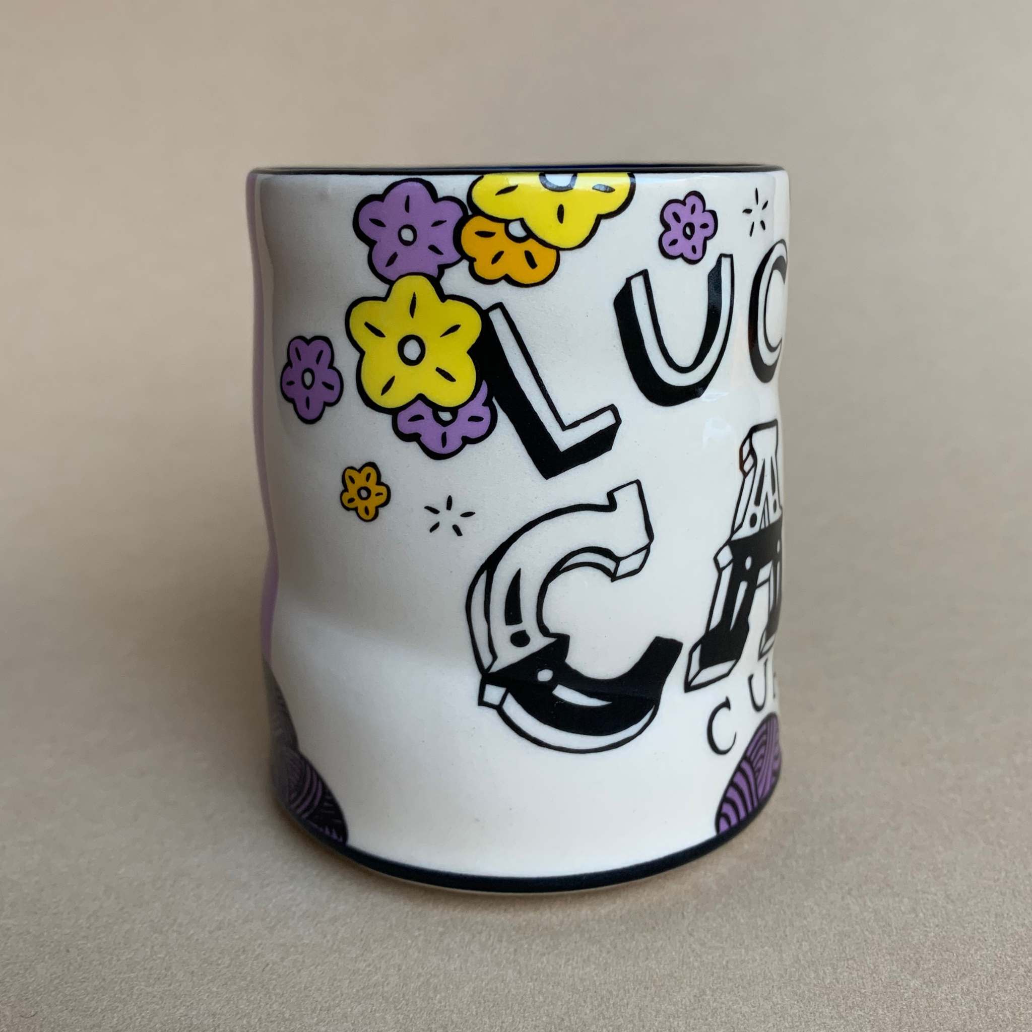 Tazza Da Colazione Da 425 Ml Con Scritta "Knitting Is My Happy Place" - Gift Base