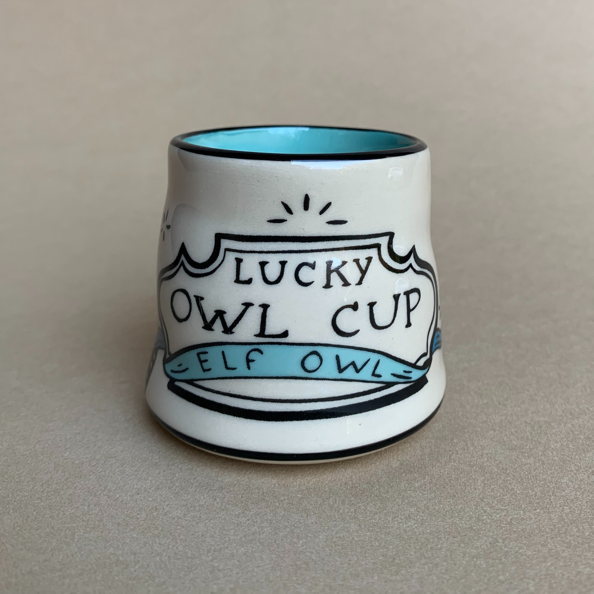 Lucky Elf Owl Cup- Small – The Bowl Maker