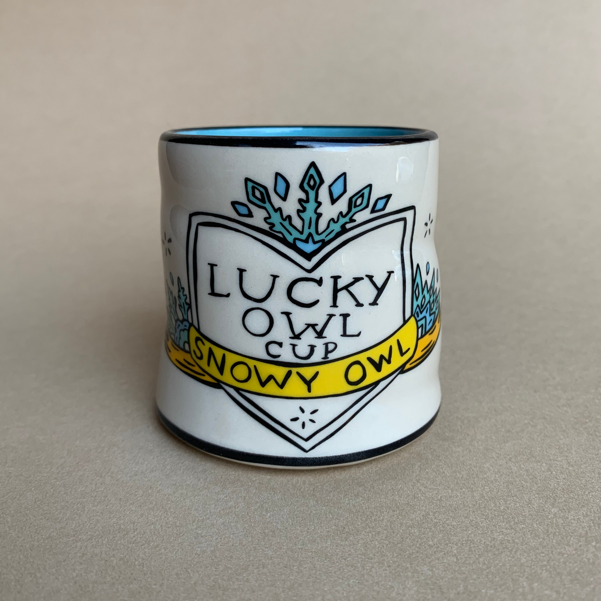 Lucky Snowy Owl Cup - Medium