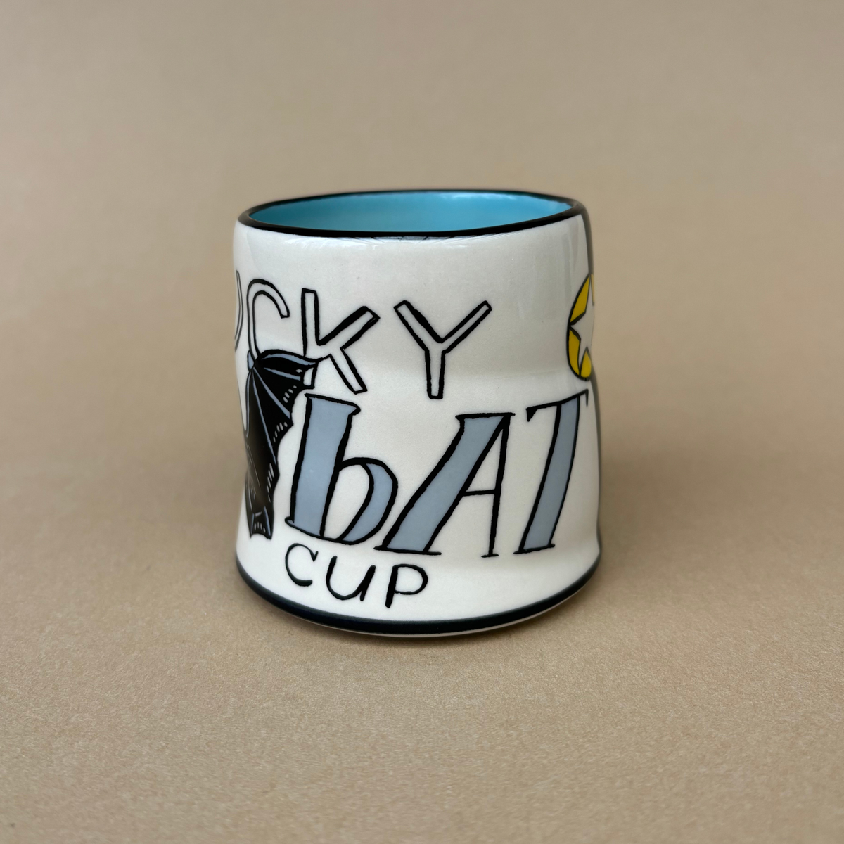 Lucky Bat Cup - Medium Ceramic Mug