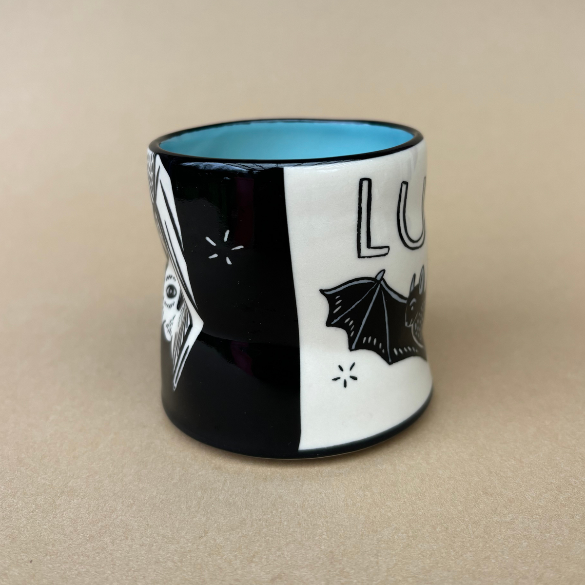 Lucky Bat Cup - Medium Ceramic Mug