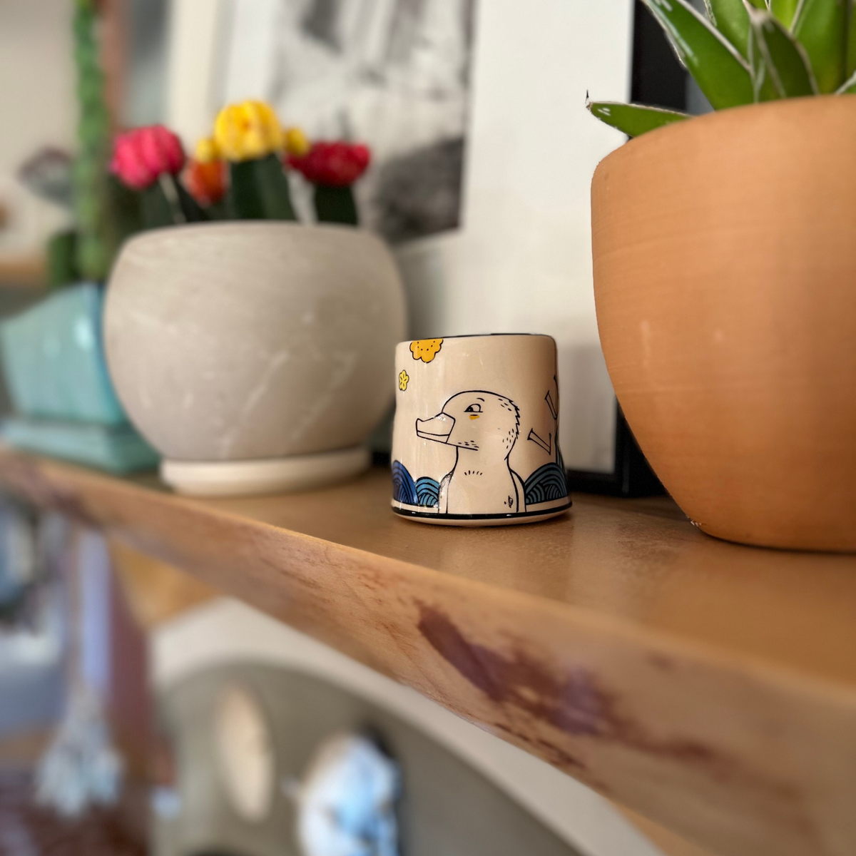 Lucky Duck Cup by The Bowl Maker Ceramic Coffee Mug