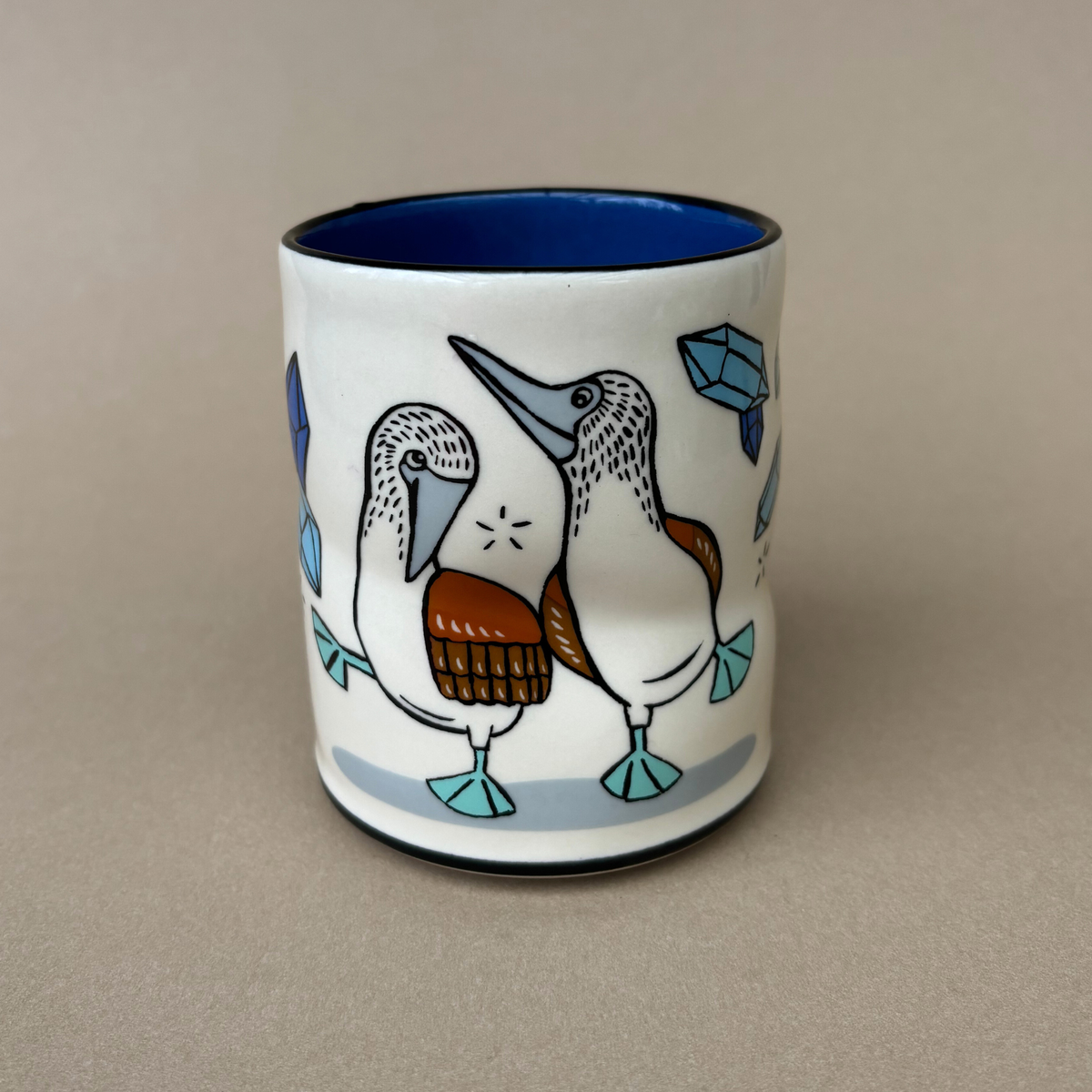 Ridiculous Dance Bird Spark Cup - Large Ceramic Mug