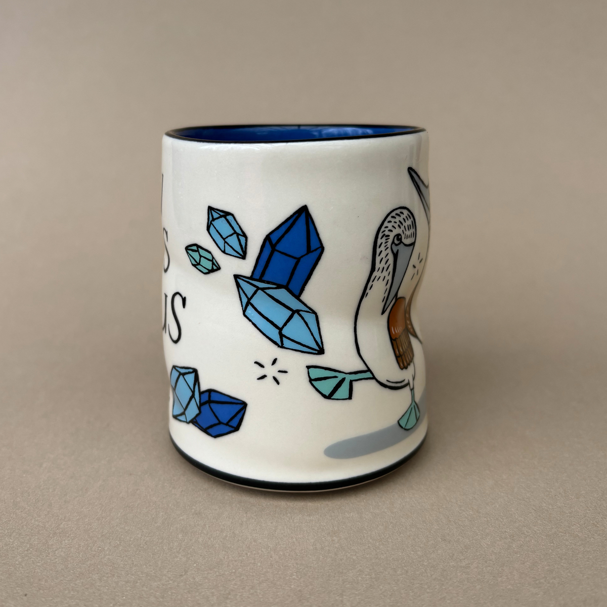 Ridiculous Dance Bird Spark Cup - Large Ceramic Mug