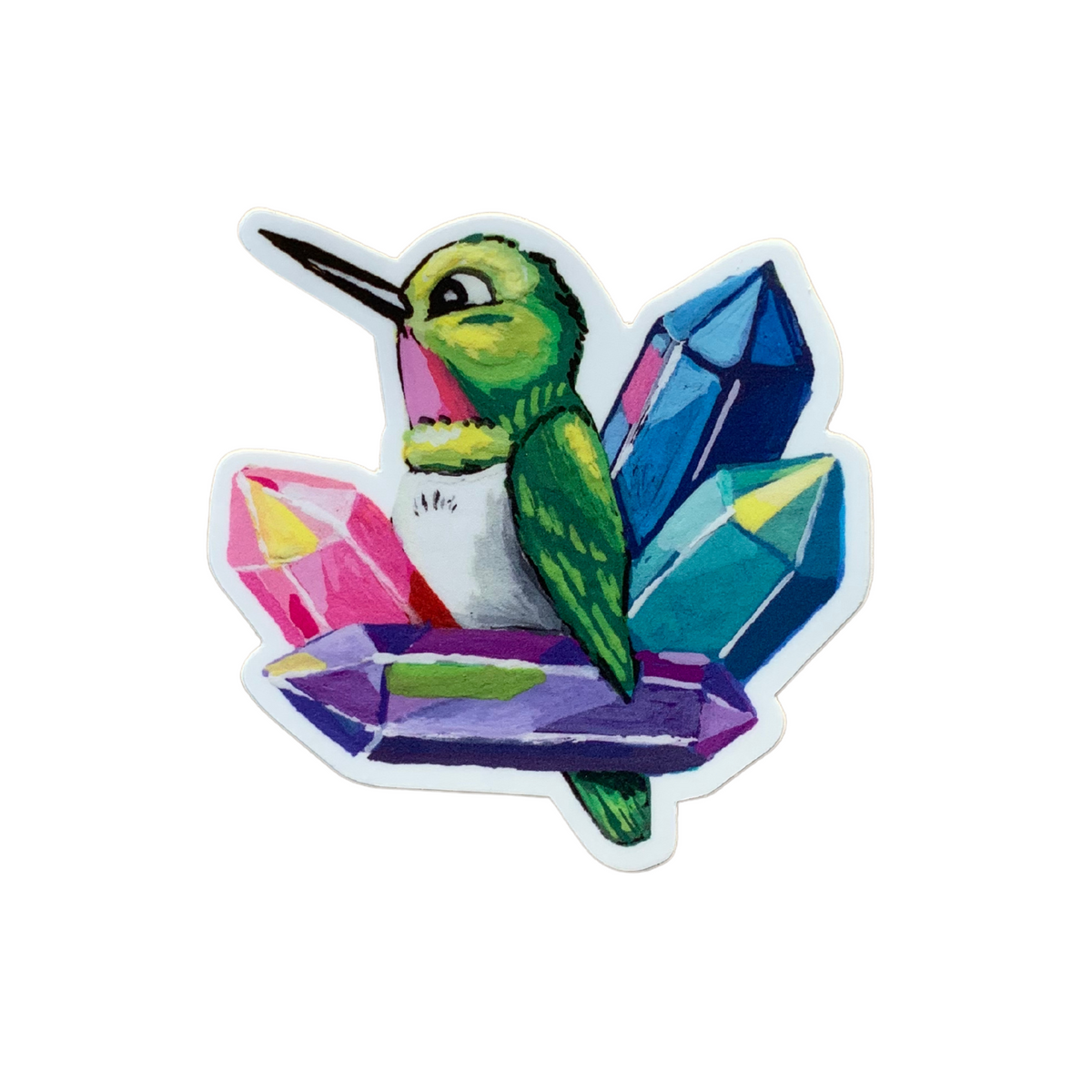 Vinyl Hummingbird Sticker by The Bowl Maker
