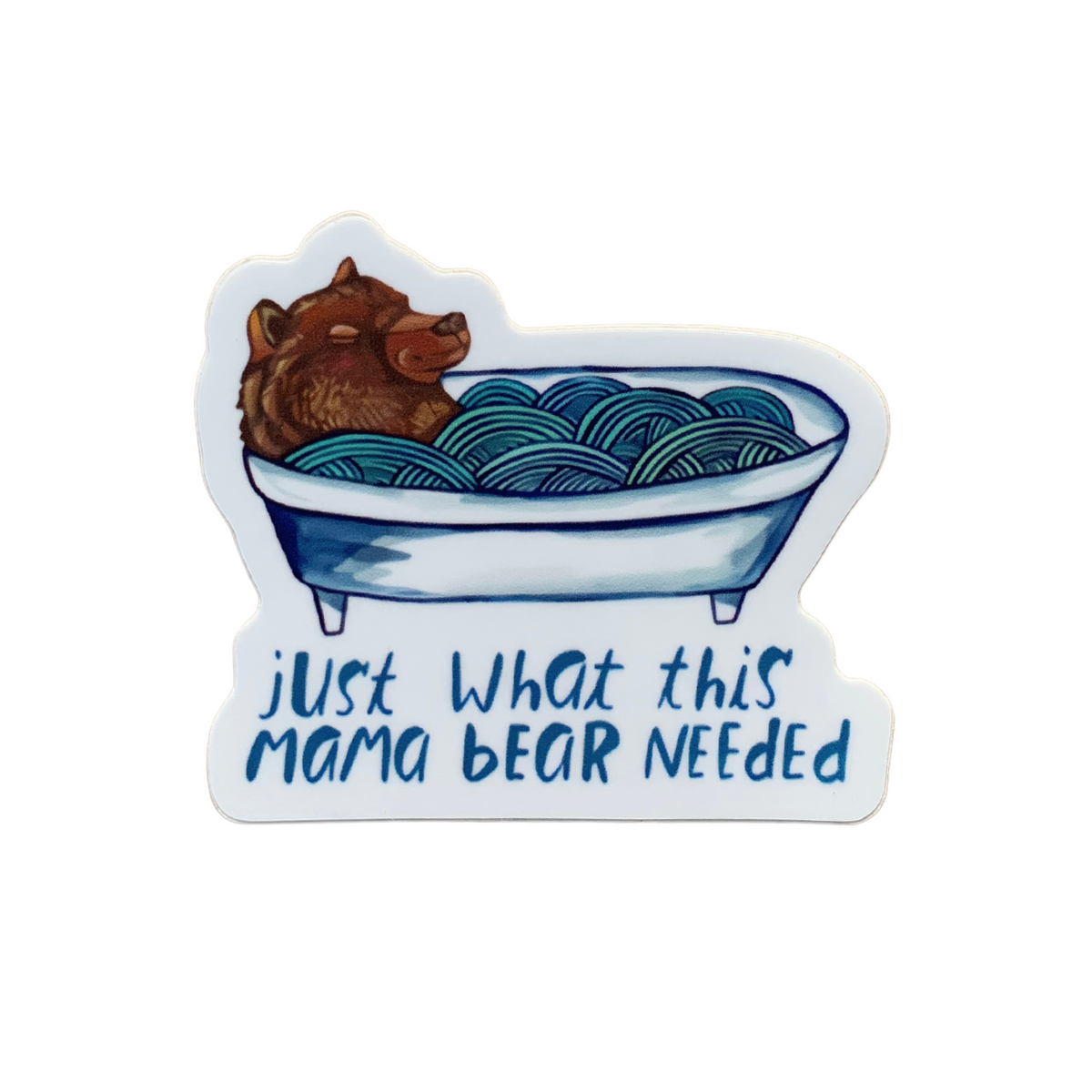 Vinyl Mama Bear Sticker by The Bowl Maker and Artist Cary Lane